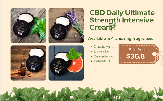 CBD Daily Ultimate Strength Intensive Cream (600mg/5oz)