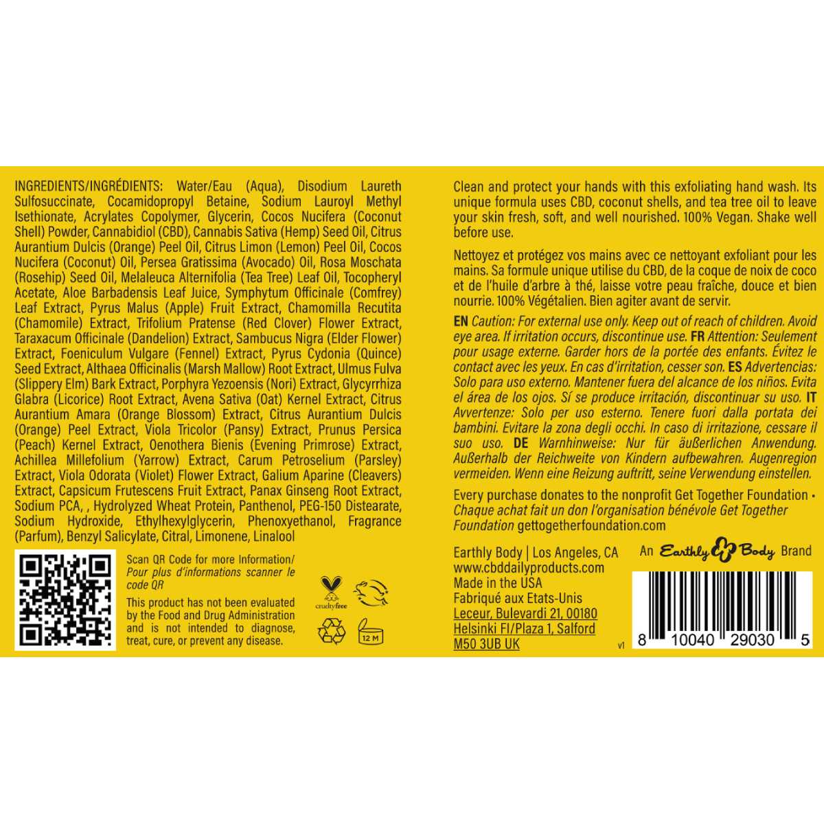 CBD Daily Ultra Care Hand Wash