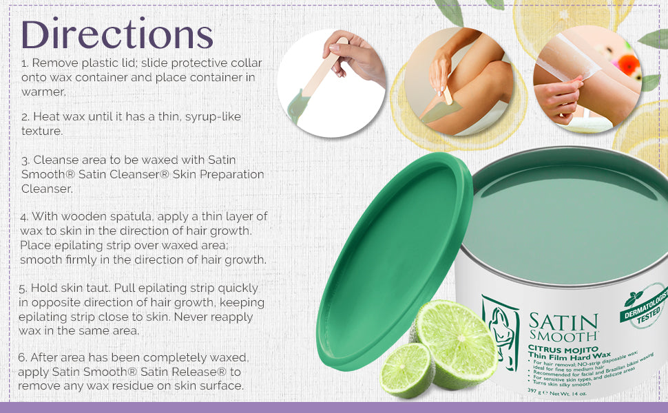 Satin Smooth Citrus Mojito Thin Hard Wax