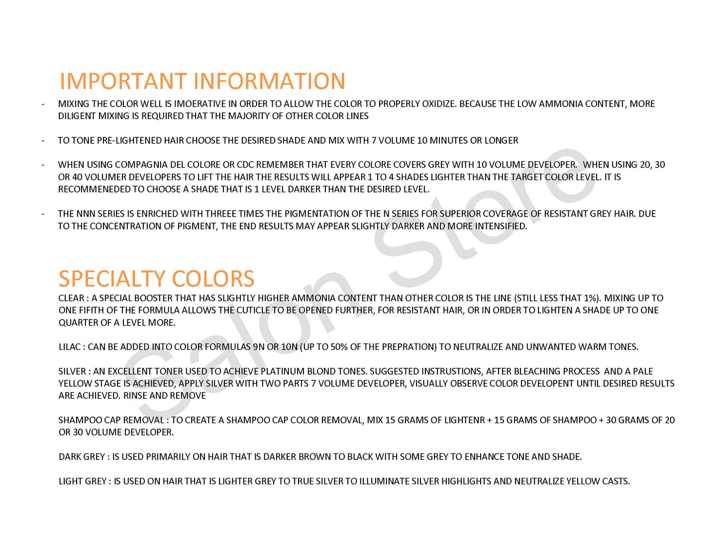 Compagnia Del Colore 10NS Platinum Savannah Blond