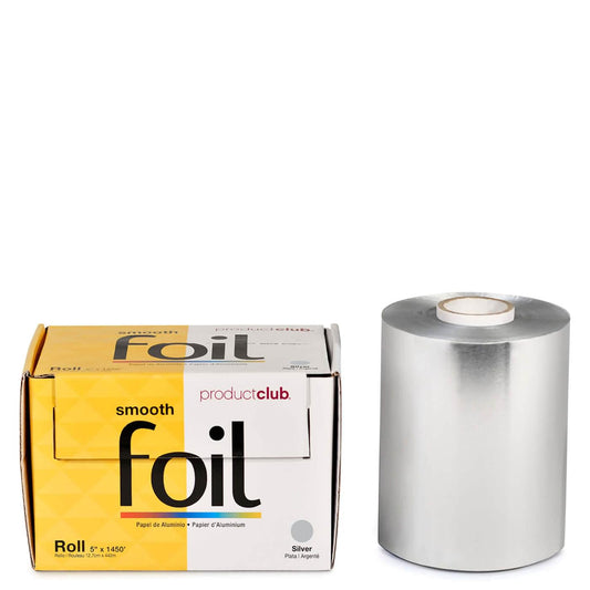 5" X 1450' ECONOMY SMOOTH ROLL FOIL - SILVER - Salon Quality Professional Beauty Products Company