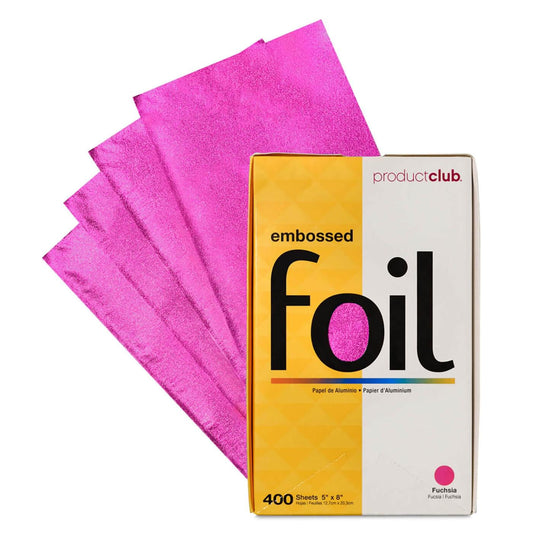 5" X 8" PRE-CUT EMBOSSED FOIL - 400 CT. FUCHSIA - Salon Quality Professional Beauty Products Company