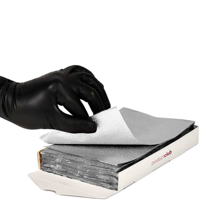 5" X 8" PRE-CUT EMBOSSED FOIL - 400 CT. SILVER - Salon Quality Professional Beauty Products Company