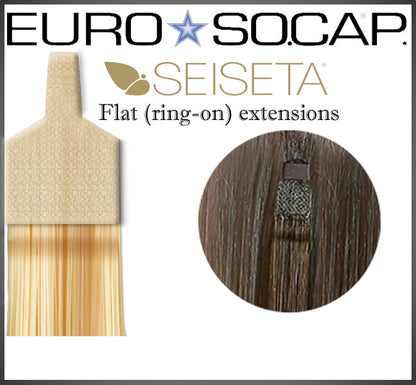 Seiseta Flat Ring On (i tip) Hair Extensions 20/22in