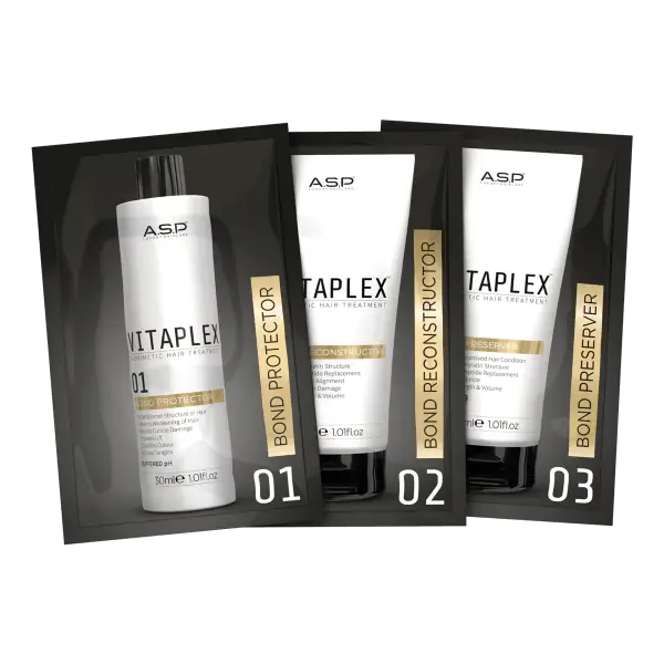 ASP Vitaplex Sample Packet Steps 1,2 & 3 - Salon Quality Professional Beauty Products Company