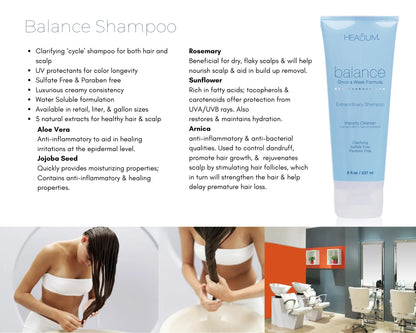 Balance Clarifying Shampoo - Salon Quality Professional Beauty Products Company