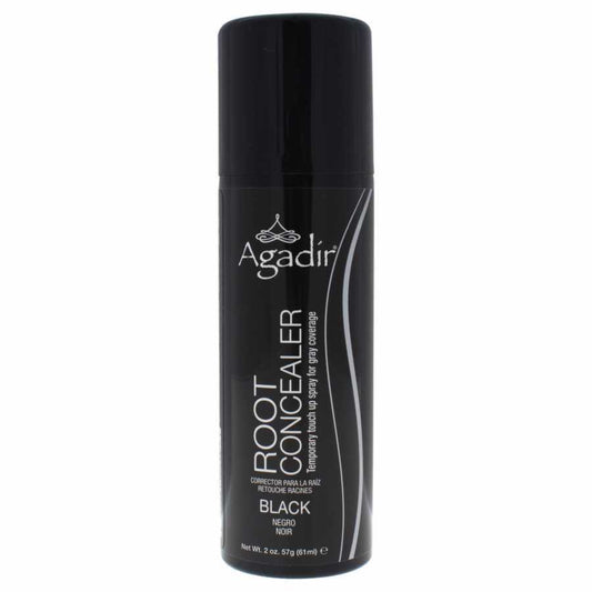 Agadir Root Concealer Temporary Touch Up Spray - Black - 2 oz Hair Color