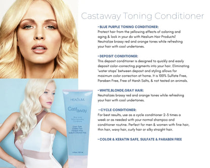 Castaway Conditioner 8oz - Salon Quality Professional Beauty Products Company