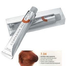 Compagnia Del Colore 7.34 Gold Copper Blond - Salon Quality Professional Beauty Products Company