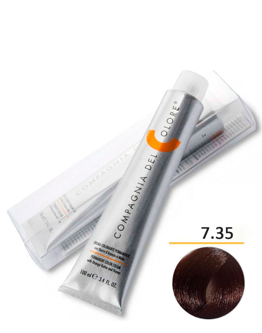 Compagnia Del Colore 7.35 Chocolate Blond - Salon Quality Professional Beauty Products Company