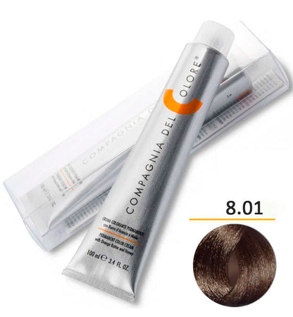 Compagnia Del Colore 8.01 Light Ash Natural Blond - Salon Quality Professional Beauty Products Company