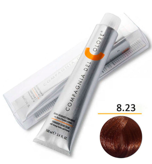 Compagnia Del Colore 8.23 Light Tobacco Blond - Salon Quality Professional Beauty Products Company