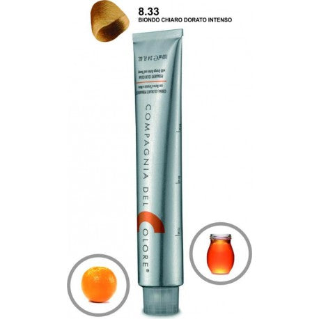 Compagnia Del Colore 8.33 Light Intense Golden Blond - Salon Quality Professional Beauty Products Company