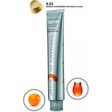 Compagnia Del Colore 9.03 Very Light Warm Natural Blond - Salon Quality Professional Beauty Products Company