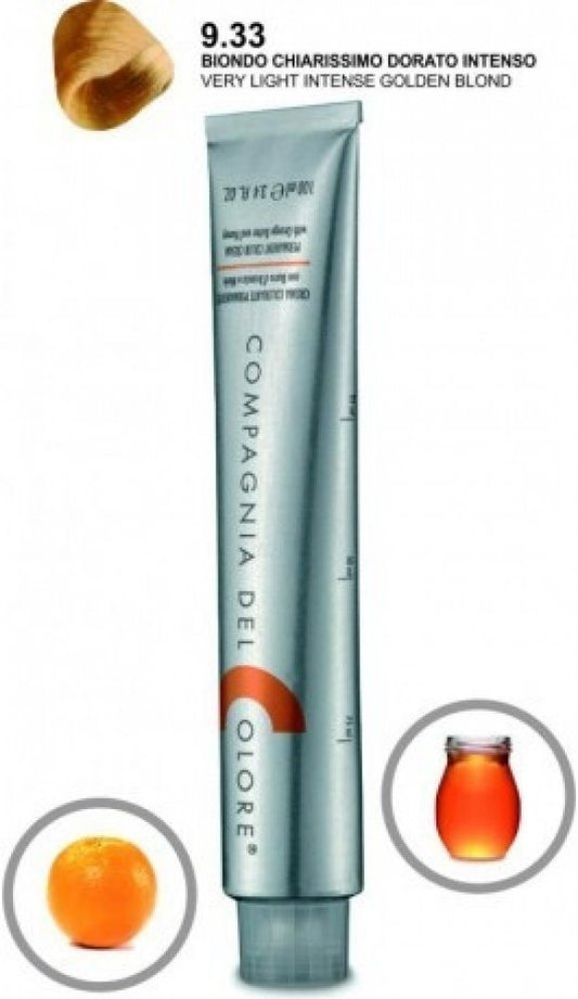 Compagnia Del Colore 9.33 Very Light Intense Golden Blond - Salon Quality Professional Beauty Products Company
