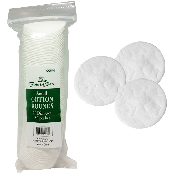 FantaSea Cotton Rounds 2" - Salon Quality Professional Beauty Products Company