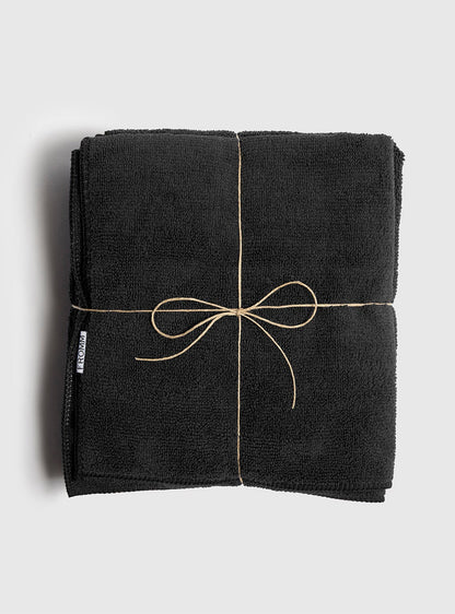 Fromm Softees Microfiber Towel Black 10pk - Salon Quality Professional Beauty Products Company