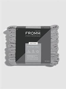 Fromm Softees Microfiber Towels Grey 10pk - Salon Quality Professional Beauty Products Company
