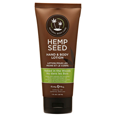 Hemp Seed Hand & Body Lotion Naked In The Woods Scent - Salon Quality Professional Beauty Products Company