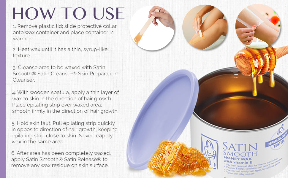 Satin Smooth Honey with Vitamin E Wax