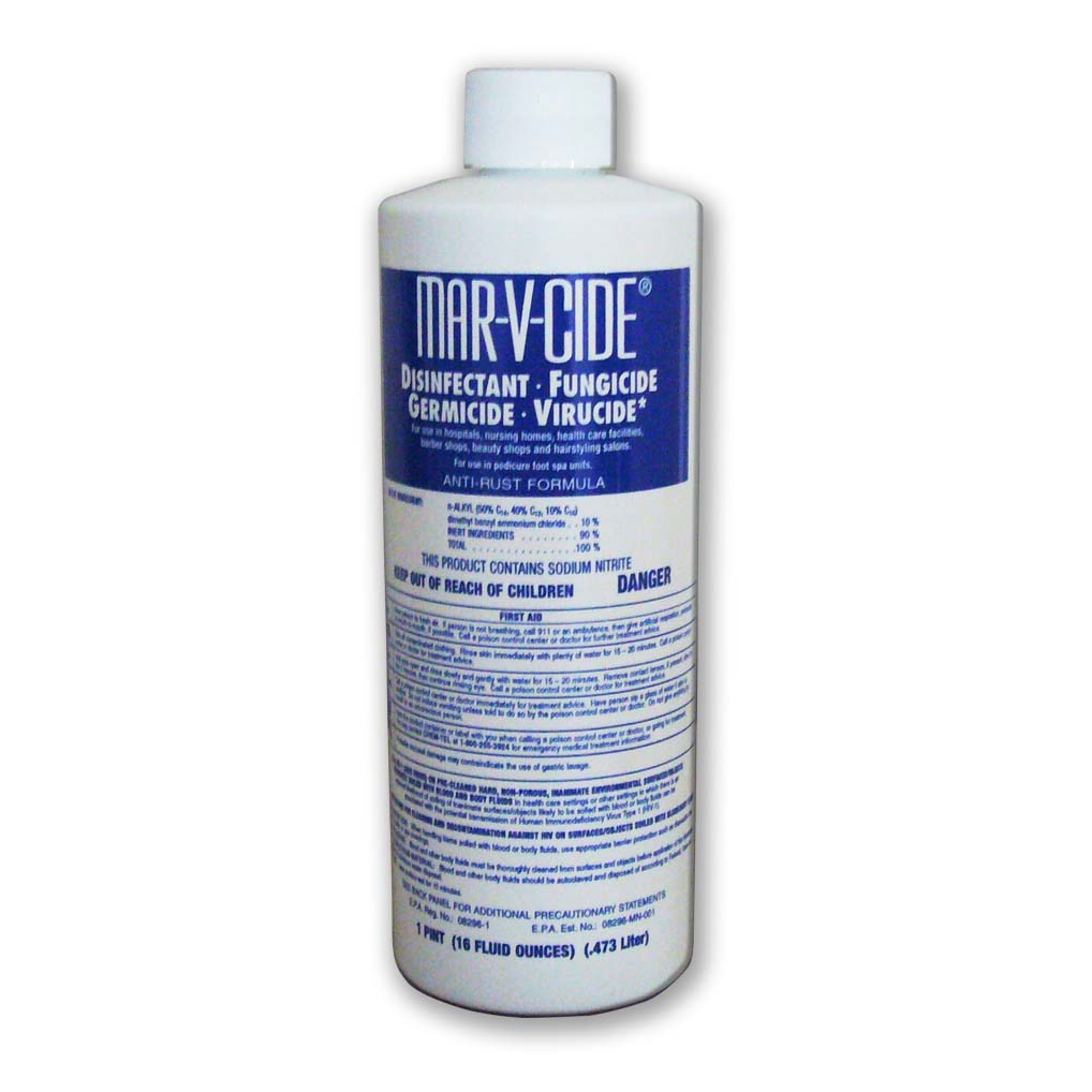 MAR-V-CIDE DISINFECTANT, GERMICIDE, FUNGICIDE, VIRUCIDE (per Case) - Salon Quality Professional Beauty Products Company