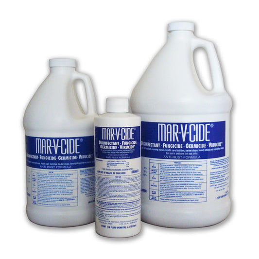 MAR-V-CIDE DISINFECTANT, GERMICIDE, FUNGICIDE, VIRUCIDE (per Case) - Salon Quality Professional Beauty Products Company