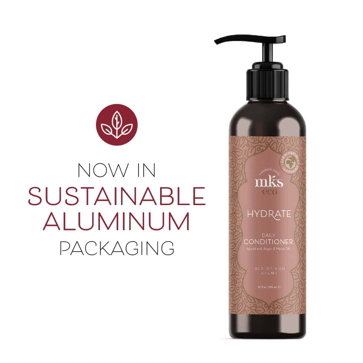 MKS eco Hydrate Conditioner (1ltr, Isle of You Scent) – 25th Anniversary Silver Edition - Salon Quality Professional Beauty Products Company