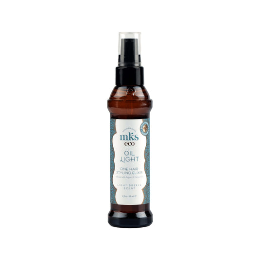 MKS eco Oil Light for Fine Hair (2 oz, Light Breeze Scent) - Salon Quality Professional Beauty Products Company