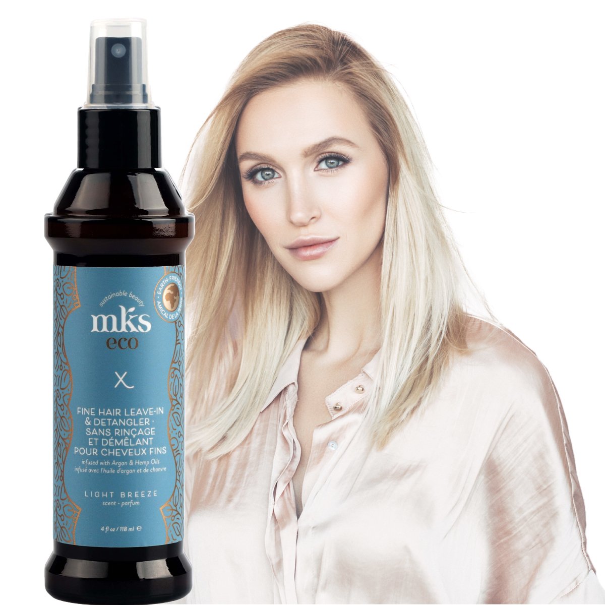MKS eco X Detangler for Fine Hair - Salon Quality Professional Beauty Products Company